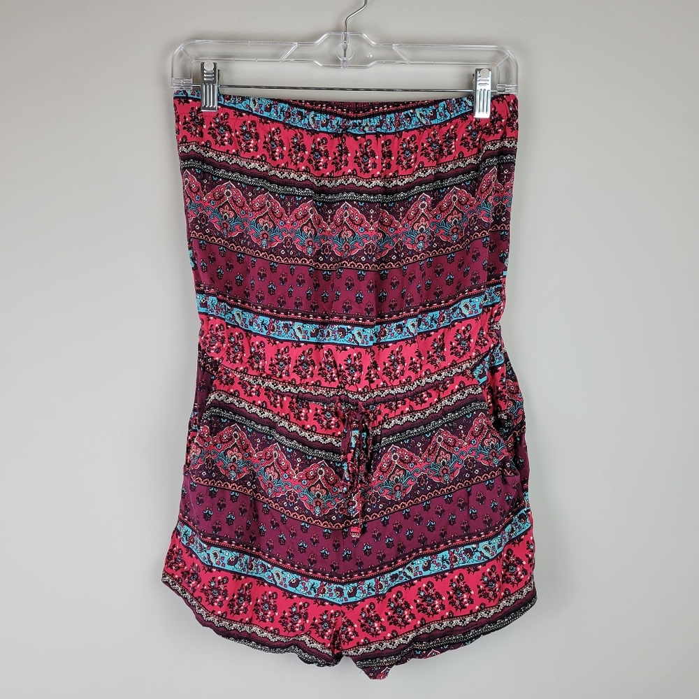 Forever 21 Patterned Romper